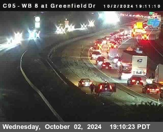 WB 8 at Greenfield Street