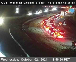 WB 8 at Greenfield Street