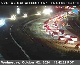 WB 8 at Greenfield Street