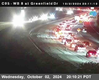 WB 8 at Greenfield Street