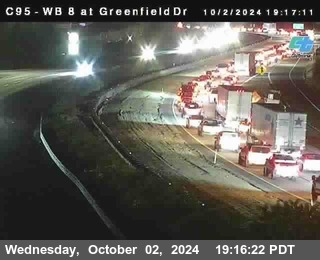 WB 8 at Greenfield Street