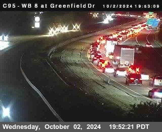 WB 8 at Greenfield Street