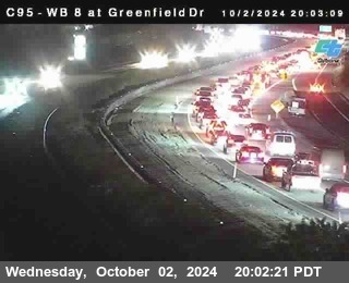 WB 8 at Greenfield Street