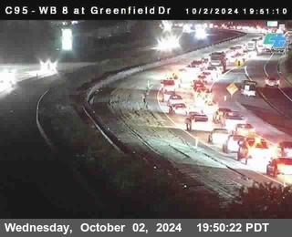 WB 8 at Greenfield Street