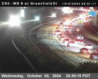 WB 8 at Greenfield Street