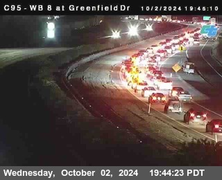 WB 8 at Greenfield Street