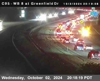 WB 8 at Greenfield Street