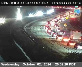 WB 8 at Greenfield Street