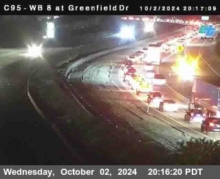 WB 8 at Greenfield Street