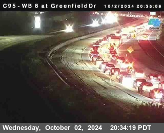 WB 8 at Greenfield Street