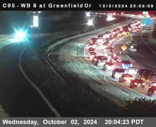 WB 8 at Greenfield Street