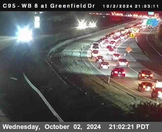 WB 8 at Greenfield Street