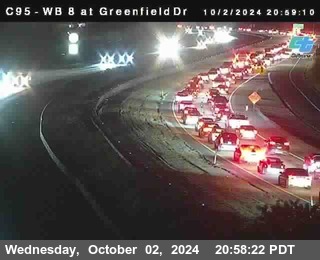 WB 8 at Greenfield Street