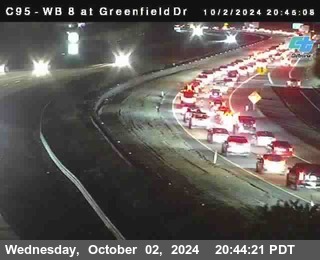 WB 8 at Greenfield Street