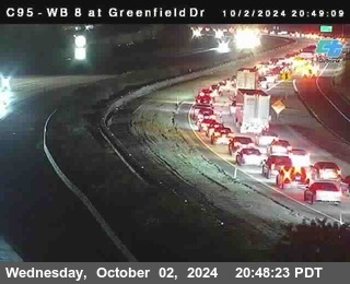 WB 8 at Greenfield Street