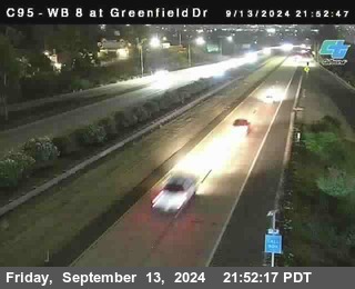 WB 8 at Greenfield Street