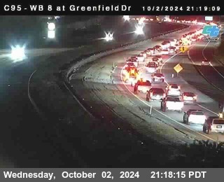 WB 8 at Greenfield Street