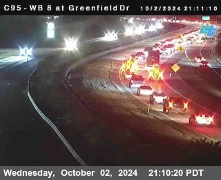 WB 8 at Greenfield Street