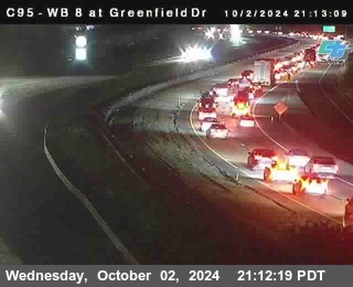 WB 8 at Greenfield Street