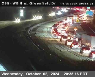 WB 8 at Greenfield Street