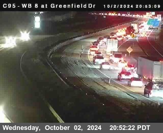 WB 8 at Greenfield Street