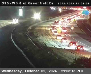 WB 8 at Greenfield Street