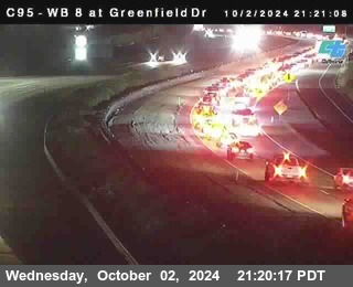 WB 8 at Greenfield Street