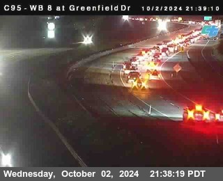 WB 8 at Greenfield Street