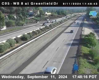 WB 8 at Greenfield Street