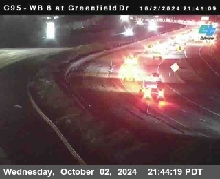 WB 8 at Greenfield Street