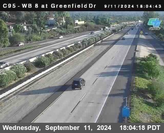 WB 8 at Greenfield Street