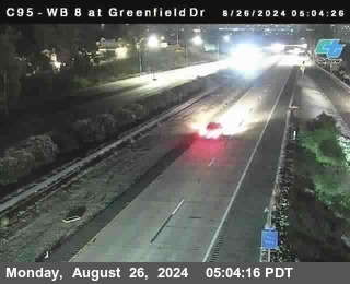 WB 8 at Greenfield Street