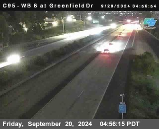 WB 8 at Greenfield Street