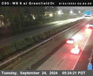 WB 8 at Greenfield Street