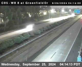 WB 8 at Greenfield Street