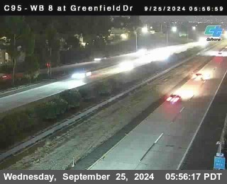 WB 8 at Greenfield Street