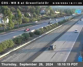 WB 8 at Greenfield Street