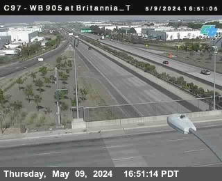 Timelapse image near (C097) I-905 : Britannia Top, San Diego 0 minutes ago