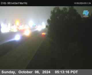 SB 5 at Dairy Mart Rd.