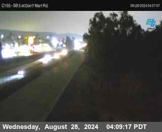 SB 5 at Dairy Mart Rd.