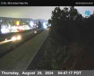 SB 5 at Dairy Mart Rd.