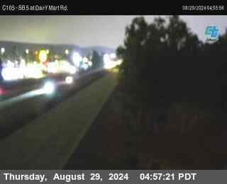 SB 5 at Dairy Mart Rd.