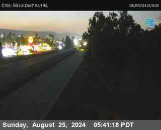 SB 5 at Dairy Mart Rd.