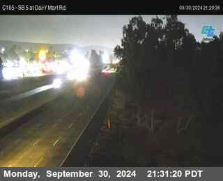 SB 5 at Dairy Mart Rd.