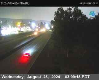 SB 5 at Dairy Mart Rd.