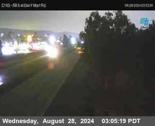 SB 5 at Dairy Mart Rd.