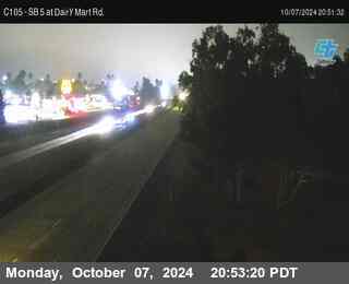 SB 5 at Dairy Mart Rd.