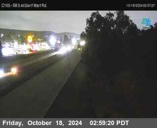 SB 5 at Dairy Mart Rd.