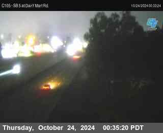 SB 5 at Dairy Mart Rd.