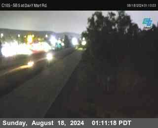 SB 5 at Dairy Mart Rd.